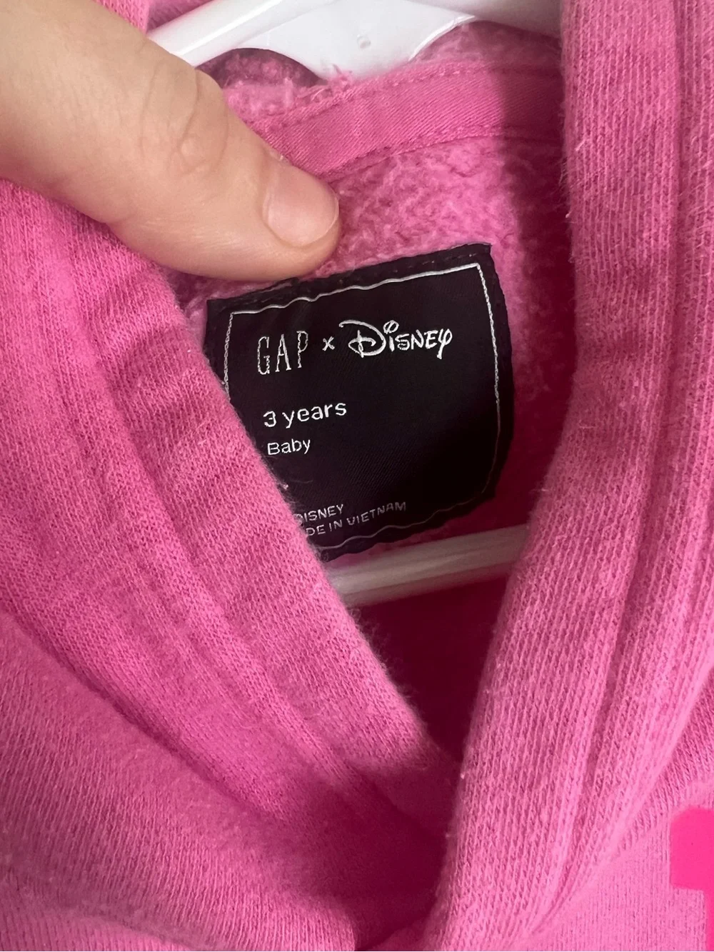 GAP Kids Bright Pink Minnie Mouse Hooded Sweatshirt